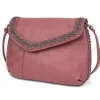 Braided Boho Crossbody - Berry