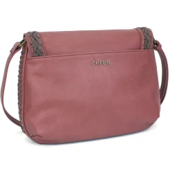 Braided Boho Crossbody - Berry