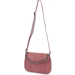 Braided Boho Crossbody - Berry