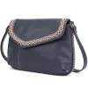 Braided Boho Crossbody - Navy