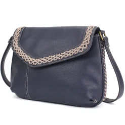 Braided Boho Crossbody - Navy