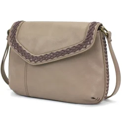 Braided Boho Crossbody - Warm Gray