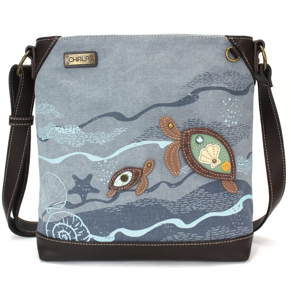 Canvas Crossbody - Turtles
