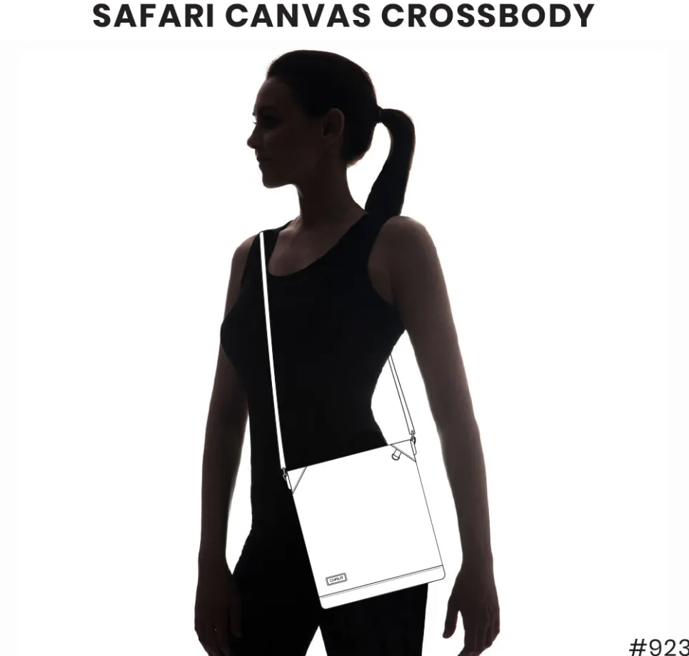 Canvas Crossbody - Turtles