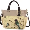Canvas Print Pocket Tote - Bird