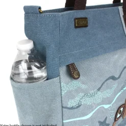 Canvas Print Pocket Tote - Turtles