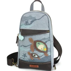 Canvas Sling Bag - Turtles