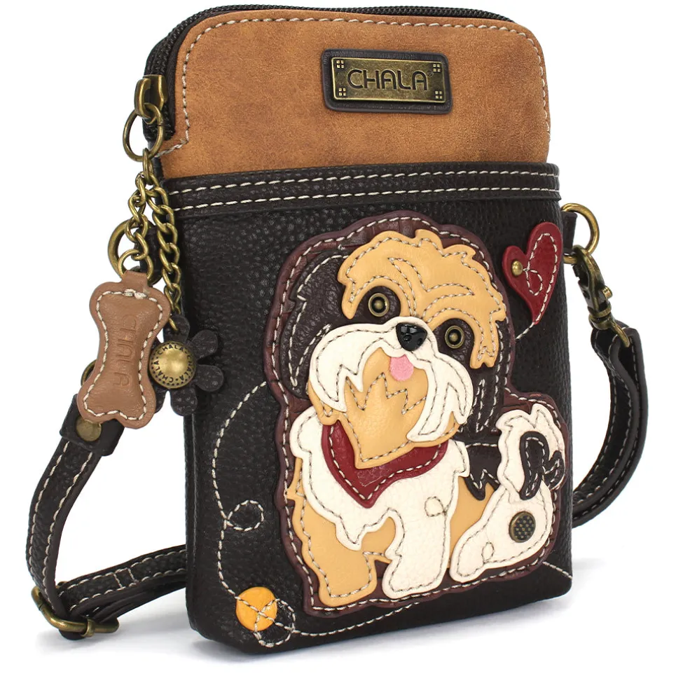 Cellphone Xbody - Brown Shih Tzu