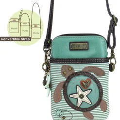Cellphone Xbody - Sea Turtle (Teal Stripe)