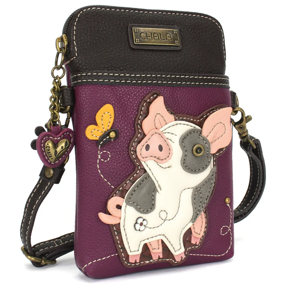 Cellphone Xbody - Spotted Pink Pig