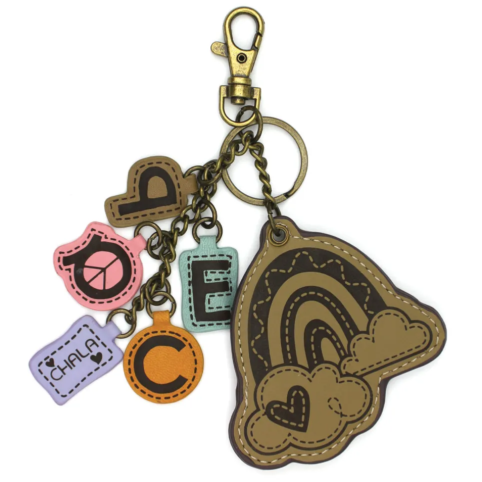 Charming Chams Keychain - Rainbow+PEACE