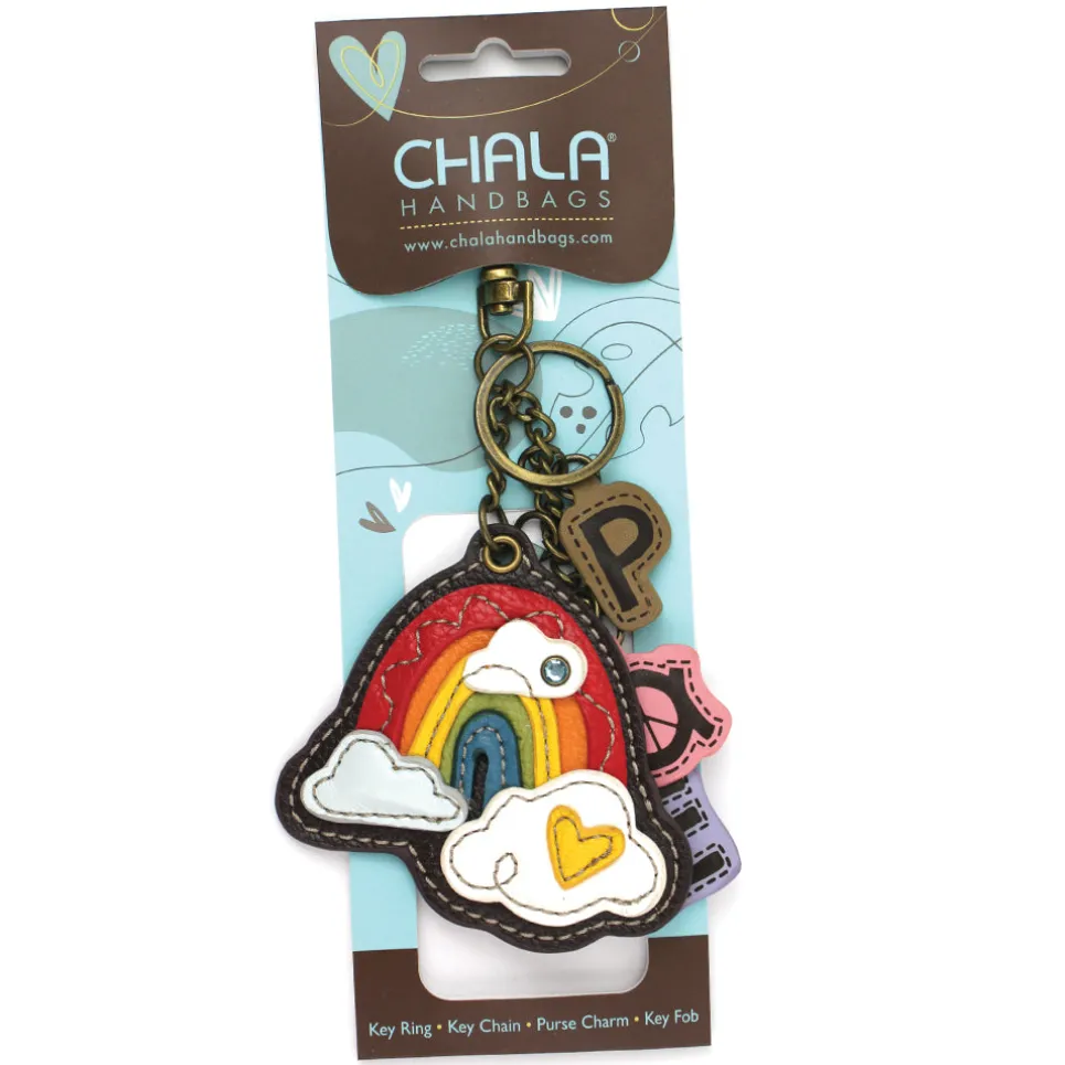 Charming Chams Keychain - Rainbow+PEACE