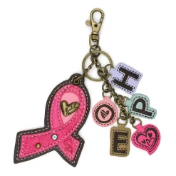 Charming Charms Keychain - Ribbon - pink