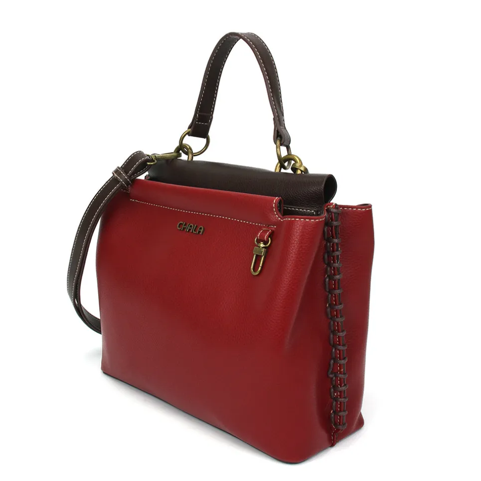Charming Satchel - Burgundy