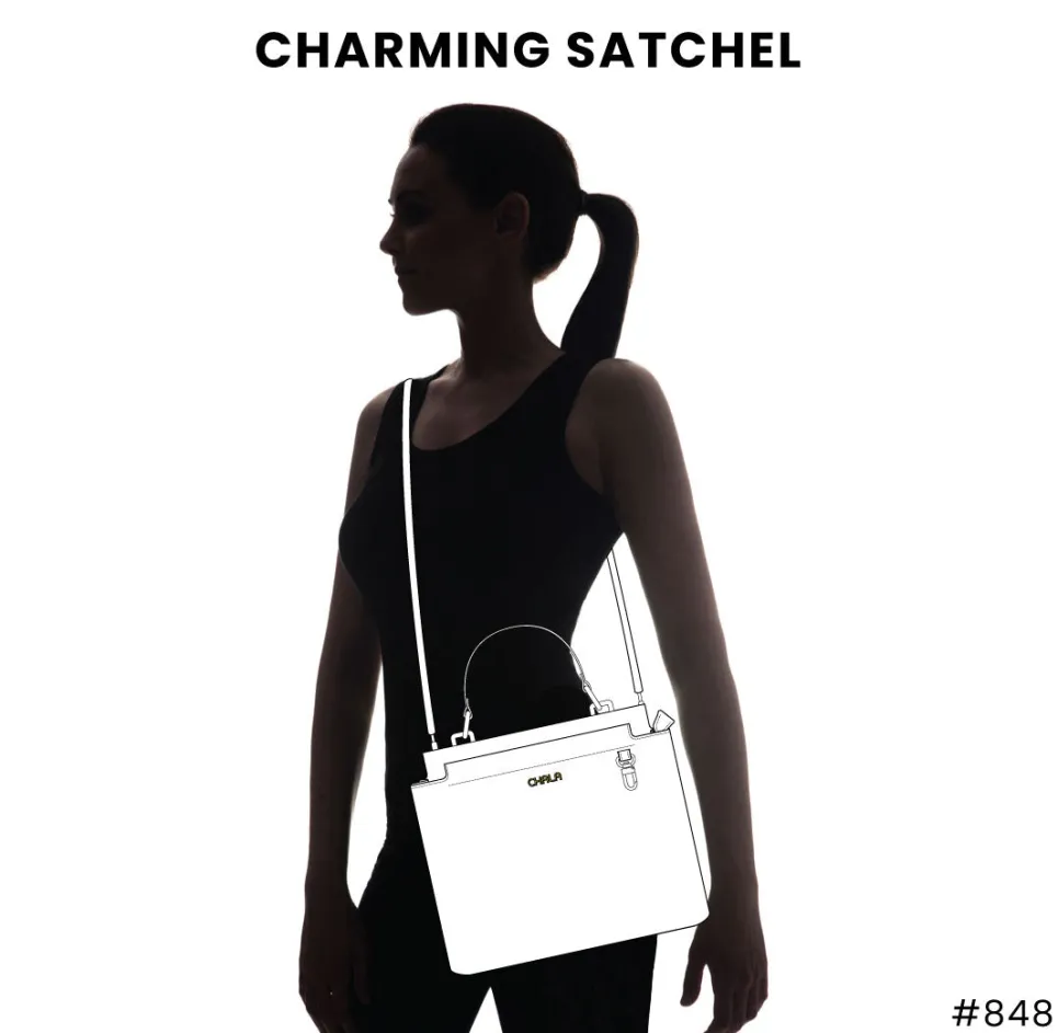 Charming Satchel - Burgundy