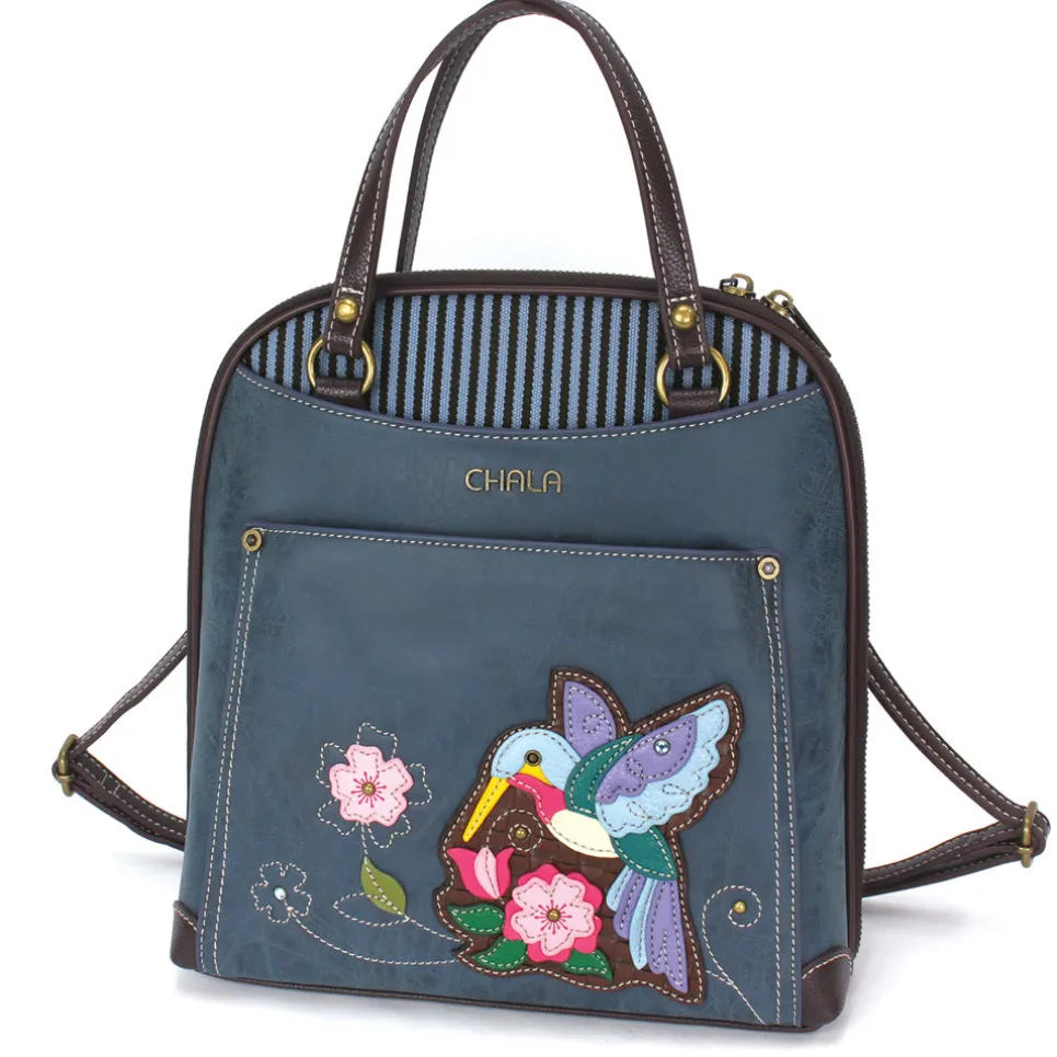 Convertible Backpack Purse - Hummingbird A