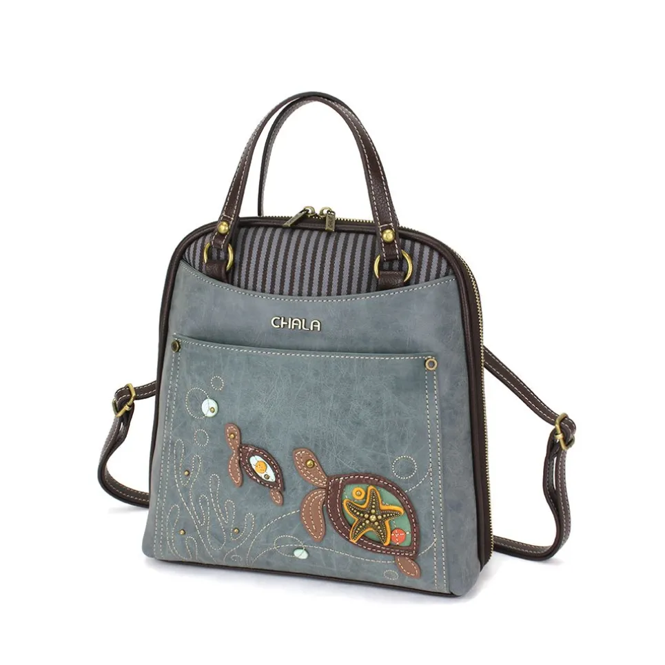 Convertible Backpack Purse - Turtle