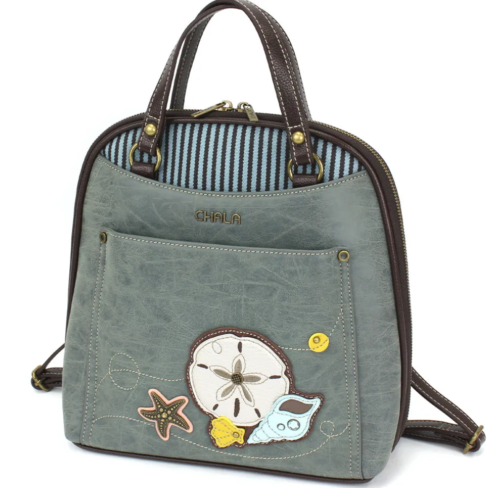 Convertible Backpack Purse - Sand Dollar