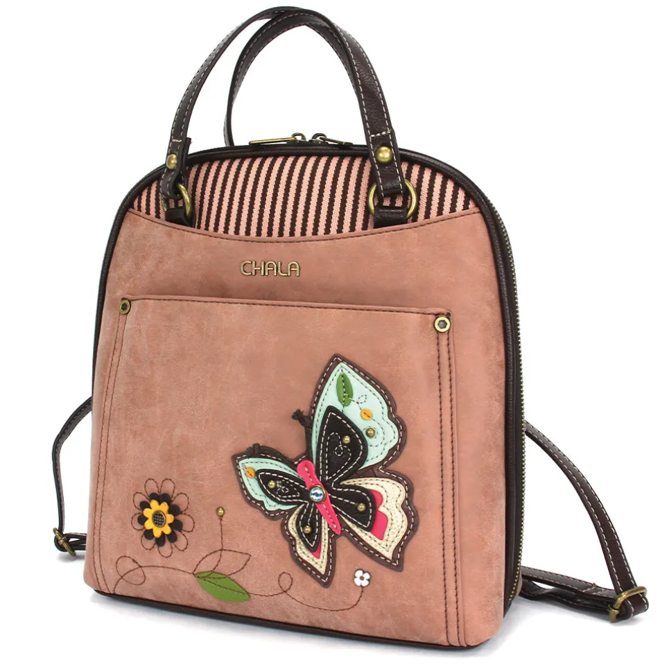 Convertible Backpack Purse - Butterfly