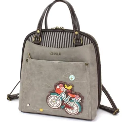 Convertible Backpack Purse - Bicycle