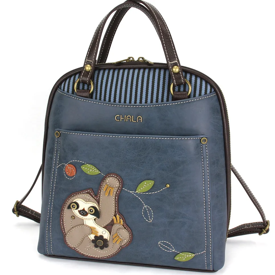 Convertible Backpack Purse - Sloth