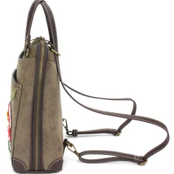 Convertible Backpack Purse - Mushrooms