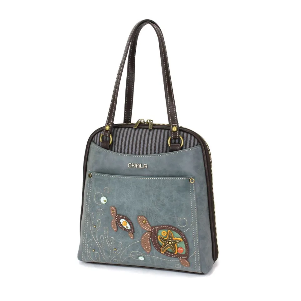 Convertible Backpack Purse - Turtle