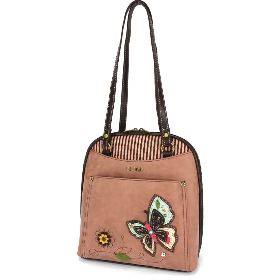 Convertible Backpack Purse - Butterfly