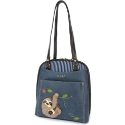 Convertible Backpack Purse - Sloth