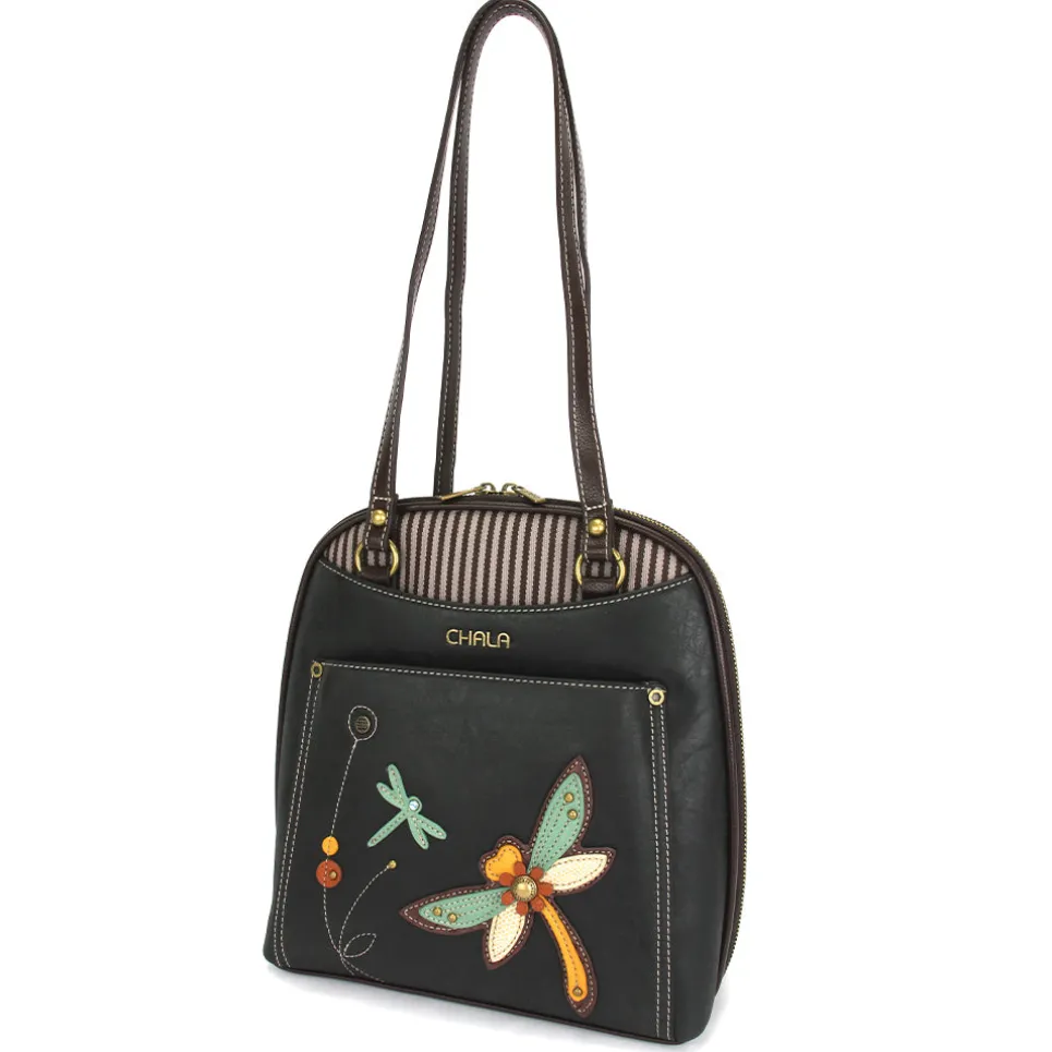 Convertible Backpack Purse - Dragonfly