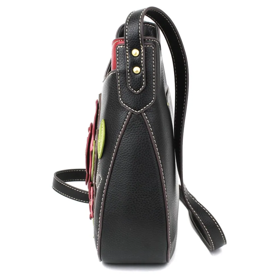 Crescent Crossbody - Red Rose
