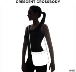 Crescent Crossbody - Red Rose