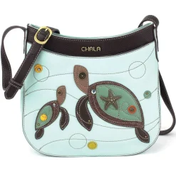 Crescent Crossbody - Two Turtles