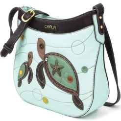 Crescent Crossbody - Two Turtles