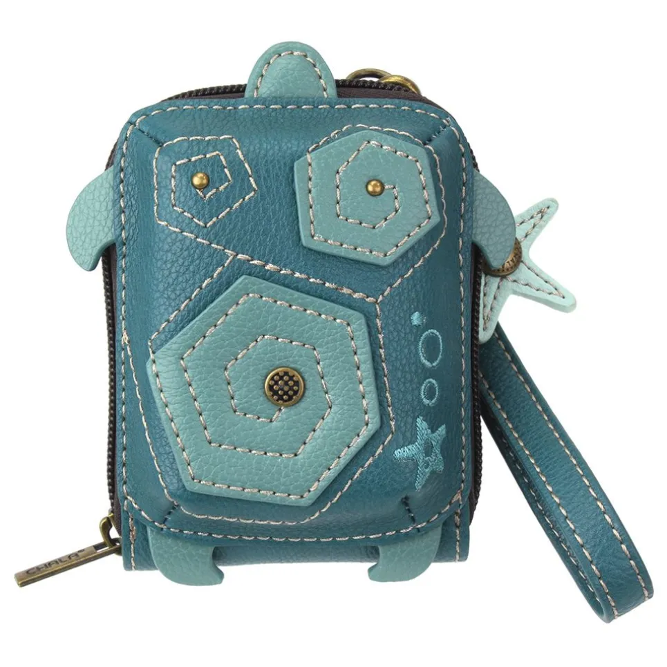 Cute-C - Credit Card Holder / Wallet Wristlet - Turtle