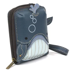 Cute-C - Credit Card Holder / Wallet Wristlet - Whale