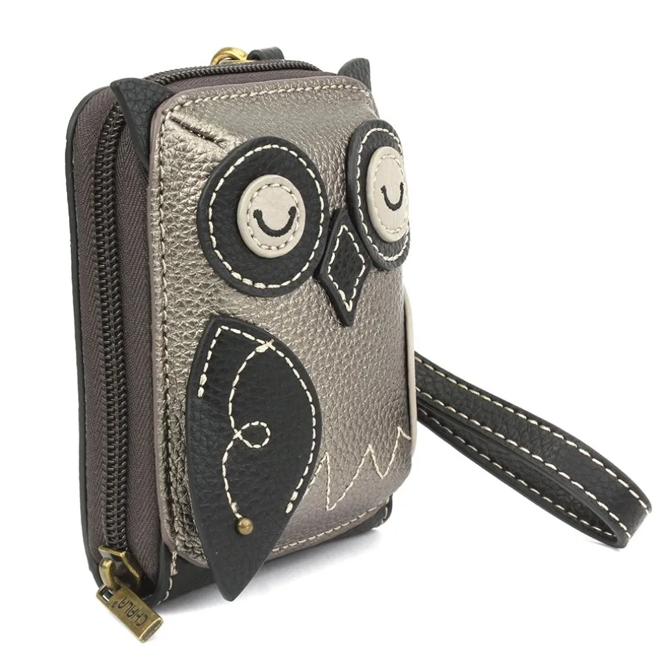 Cute-C - Credit Card Holder / Wallet Wristlet - Owl