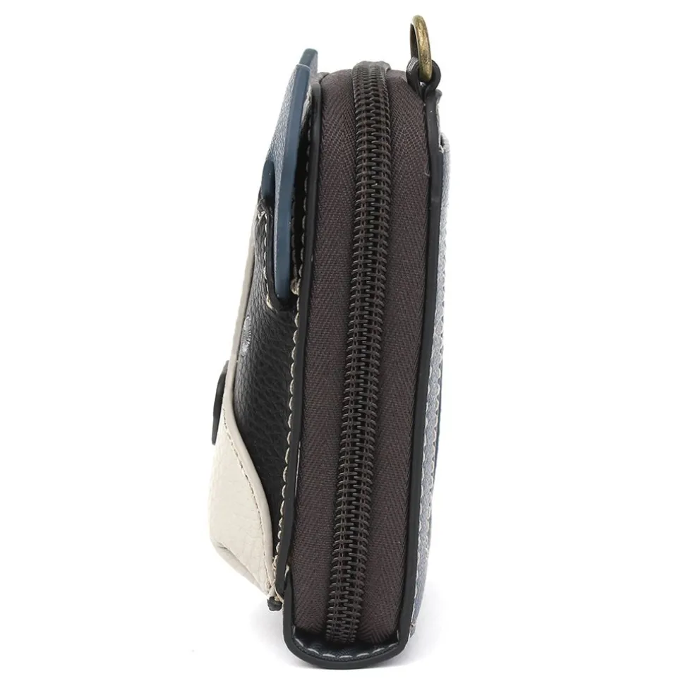 Cute-C - Credit Card Holder / Wallet Wristlet - Boston Terrier