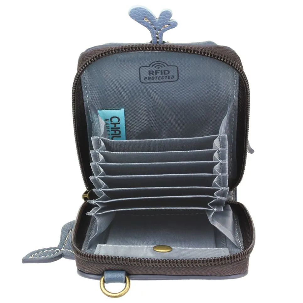 Cute-C - Credit Card Holder / Wallet Wristlet - Whale