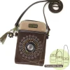 Dazzled Cellphone Xbody - Starburst (Dark Brown)