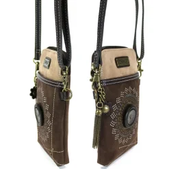 Dazzled Cellphone Xbody - Starburst (Dark Brown)