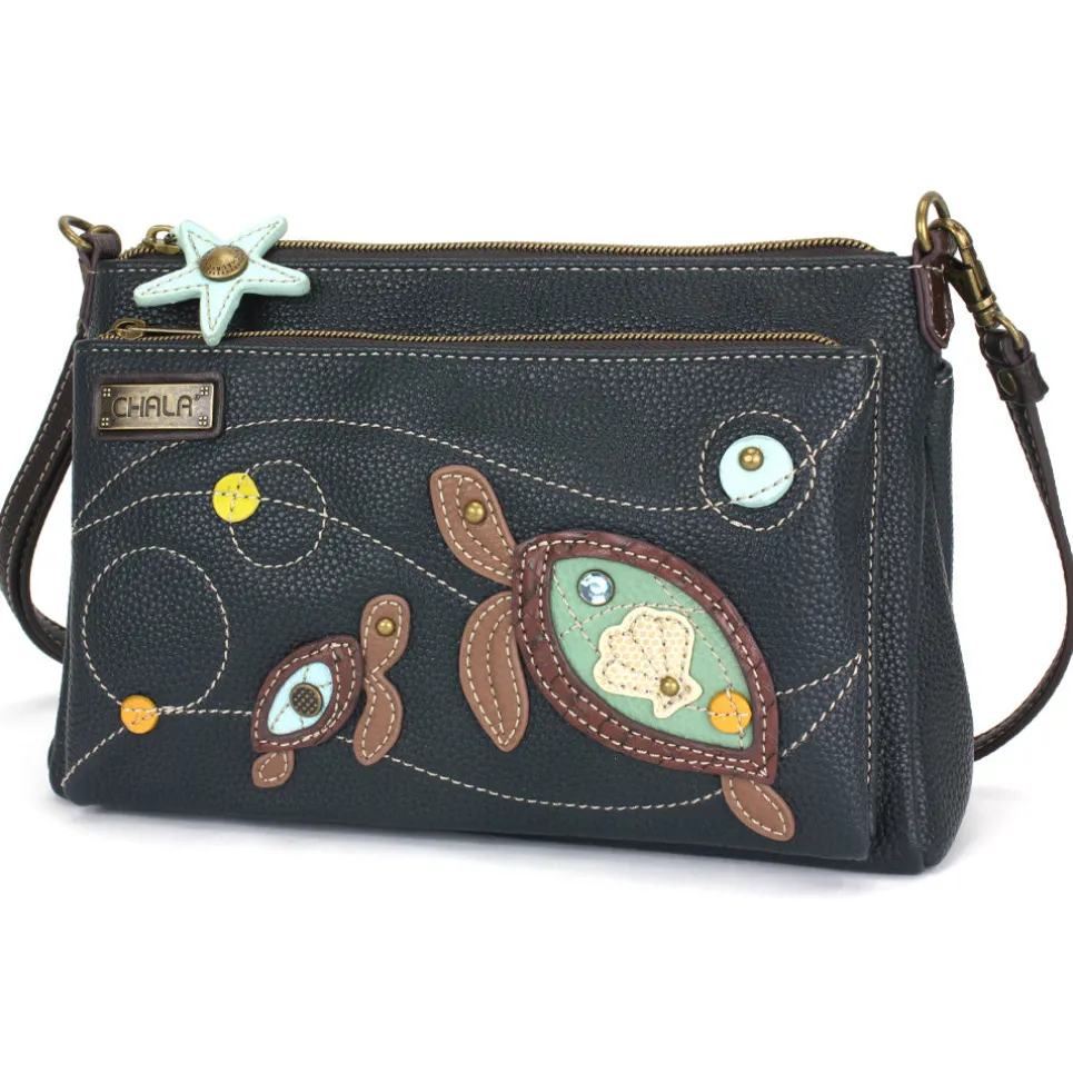 Deluxe Crossbody - Two Turtles