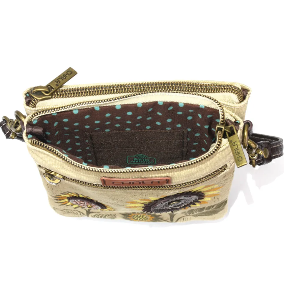 Double Pocket Xbody - Sunflower