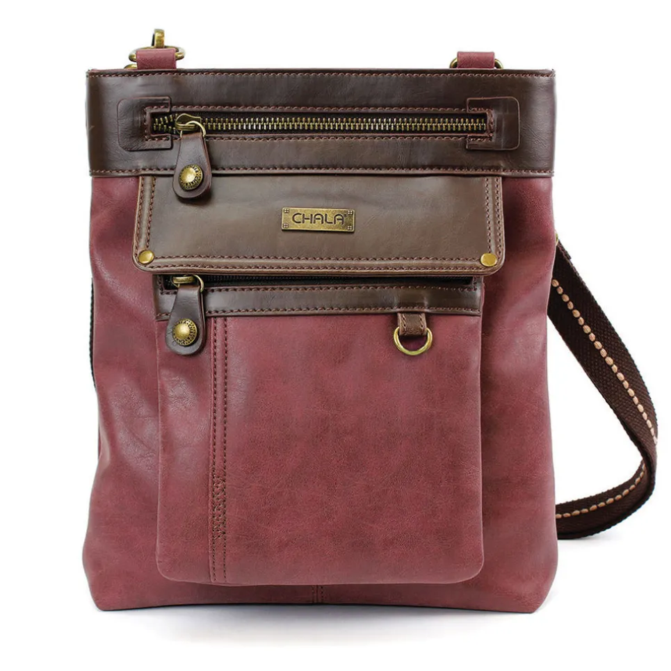 Gemini Crossbody - Burgundy