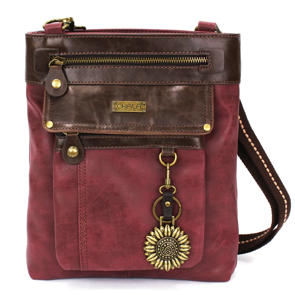 Gemini Crossbody - Burgundy