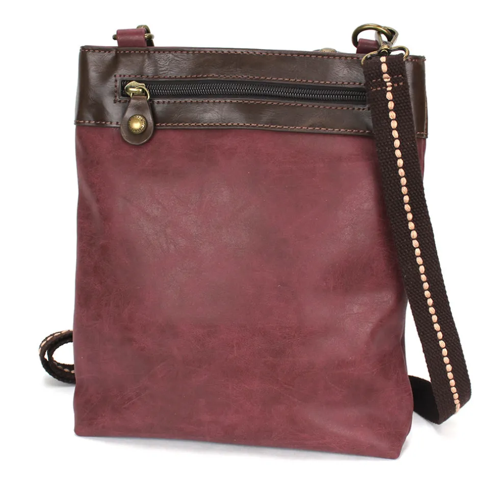 Gemini Crossbody - Burgundy