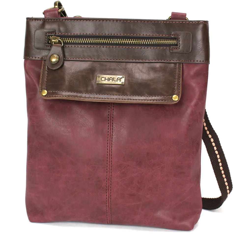 Gemini Crossbody - Burgundy