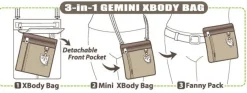 Gemini Crossbody - Dusty Rose