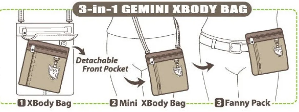 Gemini Crossbody - Dusty Rose