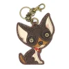 Key Fob - Chihuahua Dark Brown
